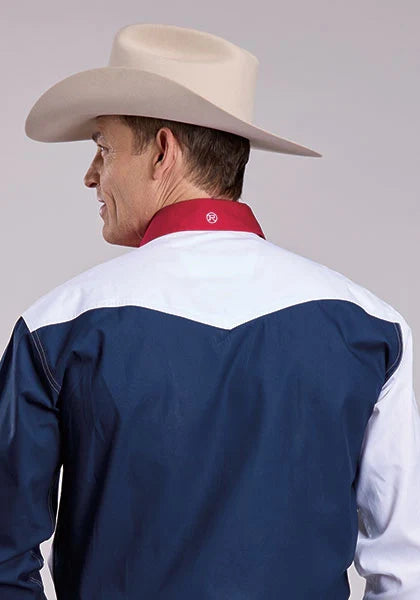 Roper 9503 Colorblock Americana (Multi) - Men's Western Shirt