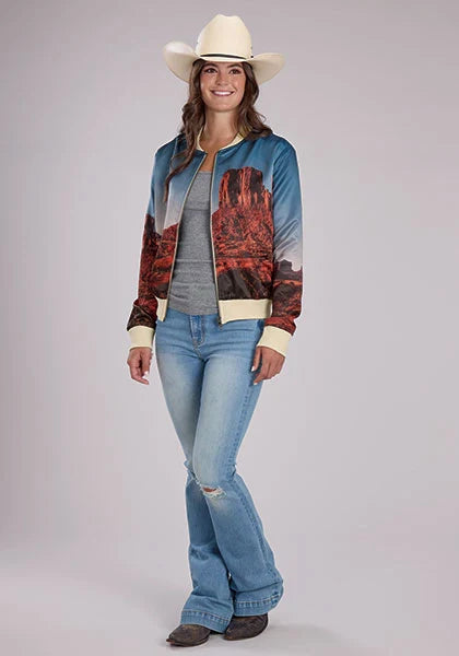 Roper 2532 Desert View (Multi) - Women's Bomber Jacket