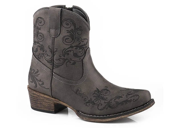 Roper Short Stuff (Grey) - Women's Cowgirl Boot