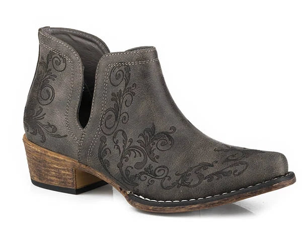 Roper Ava Laser (Black) - Women's Cowgirl Boot