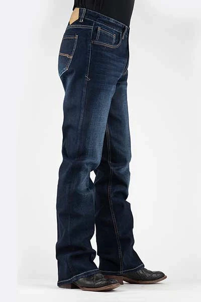 Tin Haul 421 Regular Joe Stretch (Dark Wash) - Men's Bootcut Jeans
