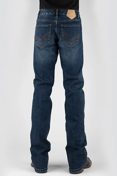 Tin Haul 1661 Jagger Stretch Fit (Dark Wash) - Men's Bootcut Jeans