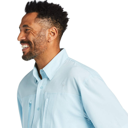 Ariat VentTek Classic Fit SS- Crystal Blue