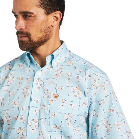 Wrinkle free yariel classic fit - Crystal Blue