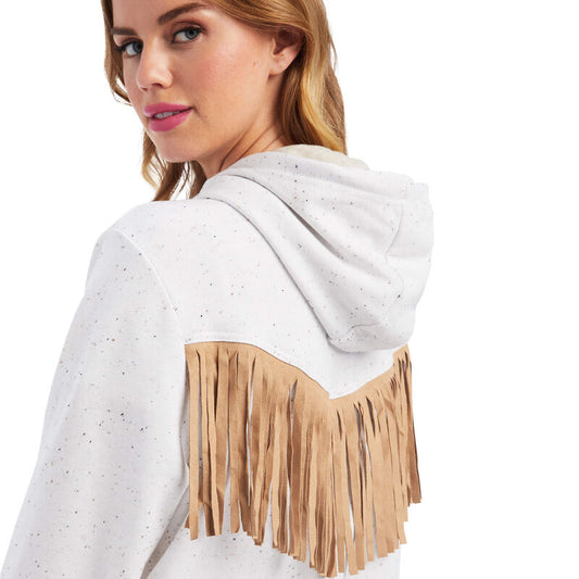 Desert View Full Zip Sweatshirt- EGRET