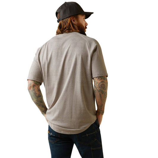 Rebar Cotton Strong T-Shirt-PORTABELLA HEATHER