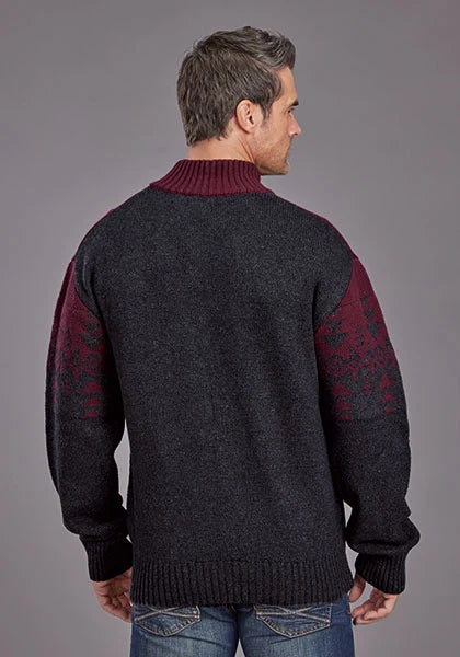 Stetson 2308 Quarter Zip (Red) - Men's Sweater