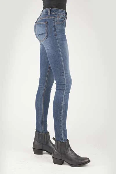 Stetson 902 High Waist Skinny Fit (Medium Wash) - Women's Jeans
