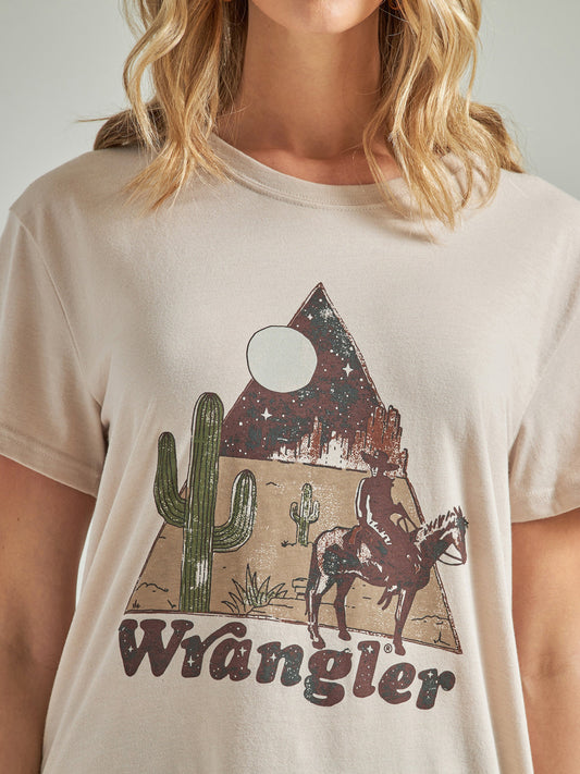 Wrangler Retro Tee- Silver lining