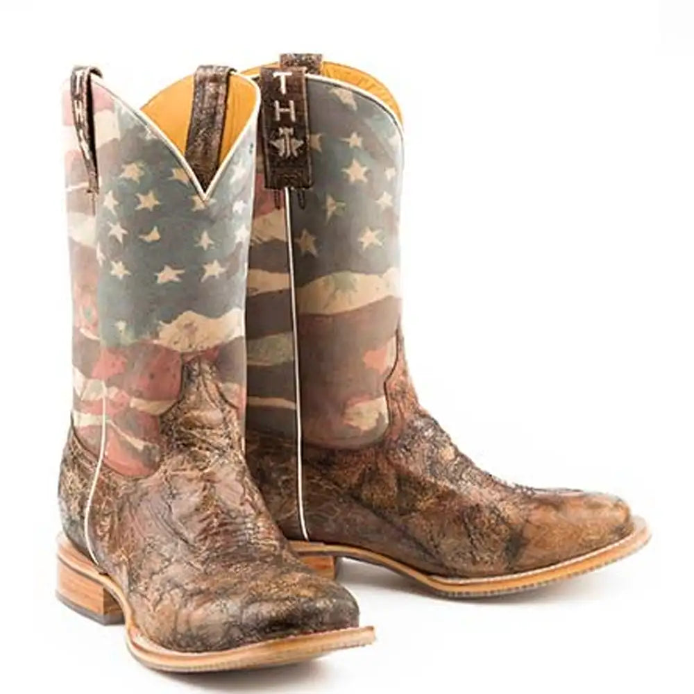 Tin Haul Land Of The Free/Presidential - Men's Leather Cowboy Boot