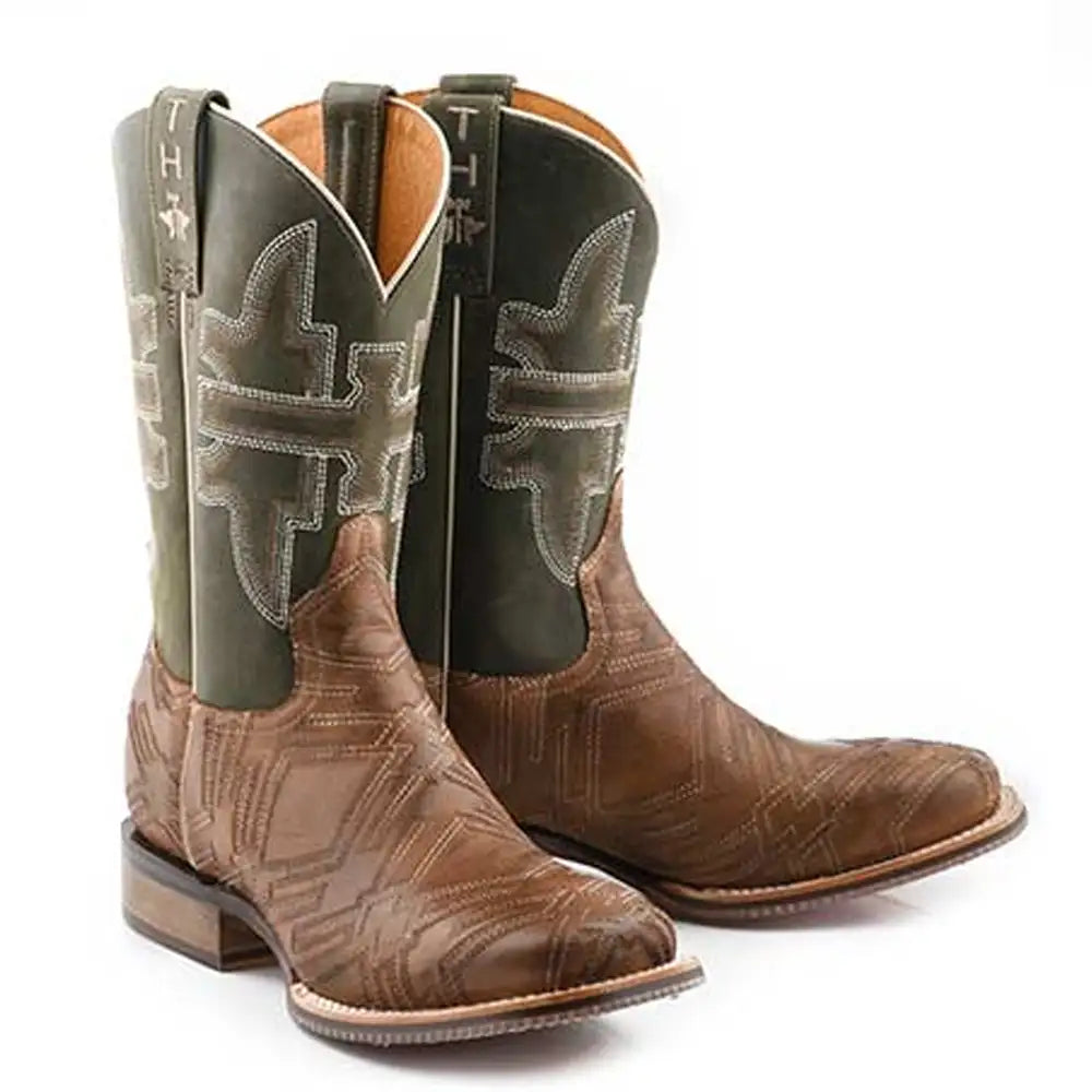 Tin Haul I'm In Stitches/Cowboy Heritage - Men's Leather Cowboy Boot