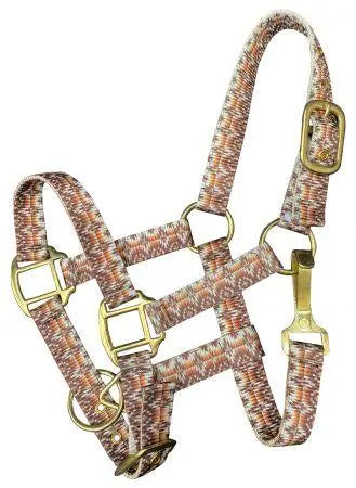 Premium nylon Dakota halter with brass hardware-Pony