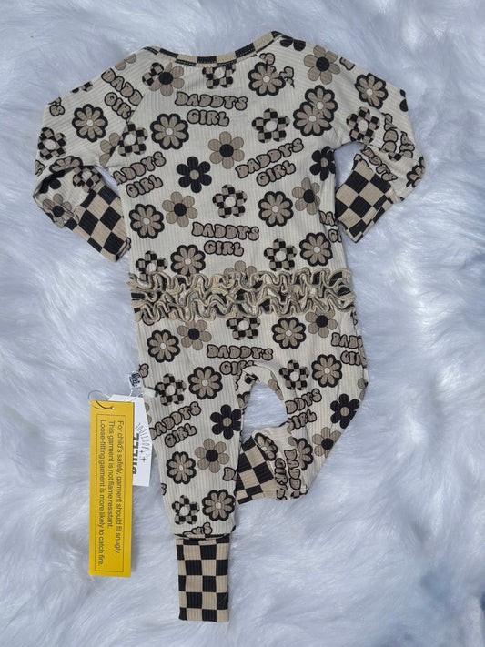 Daddy's Girl Ribbed Bamboo Sleeper