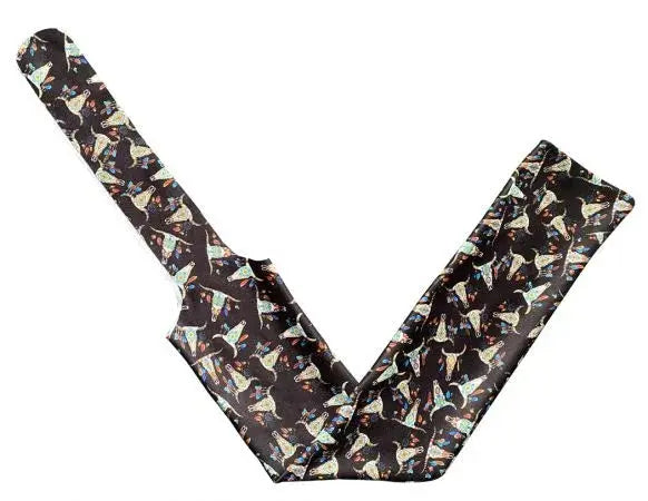 Cow skull printed slip on tail bag