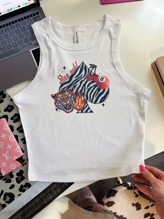 Stay Wild Cropped Tank