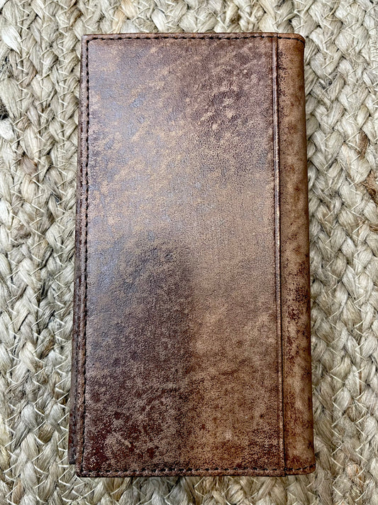 Floral Tooled Rodeo Wallet
