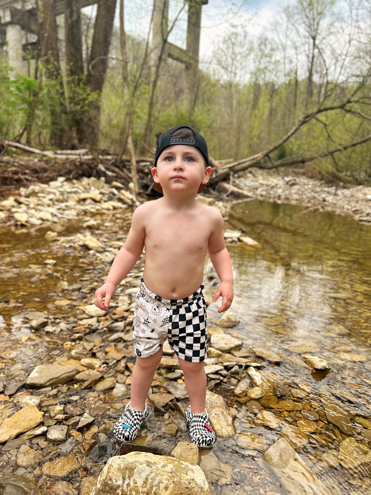 Happy Face Swim Trunks (FINAL SALE)