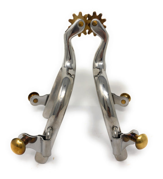 AJ Tack Men's Plain Band Roping Spurs