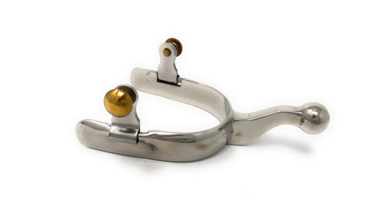 AJ Tack Stainless Steel Spur with Ball End