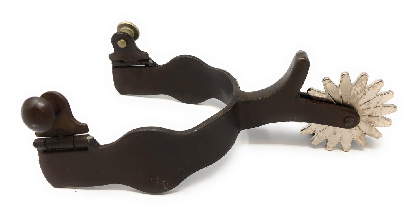 AJ Tack Men's Flower and Spurs Western Spurs