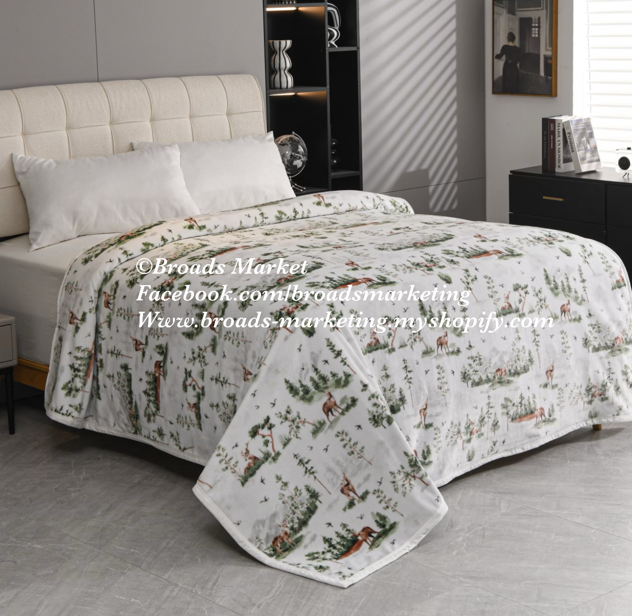 Deer Day Super Plush Blanket - FULL/QUEEN