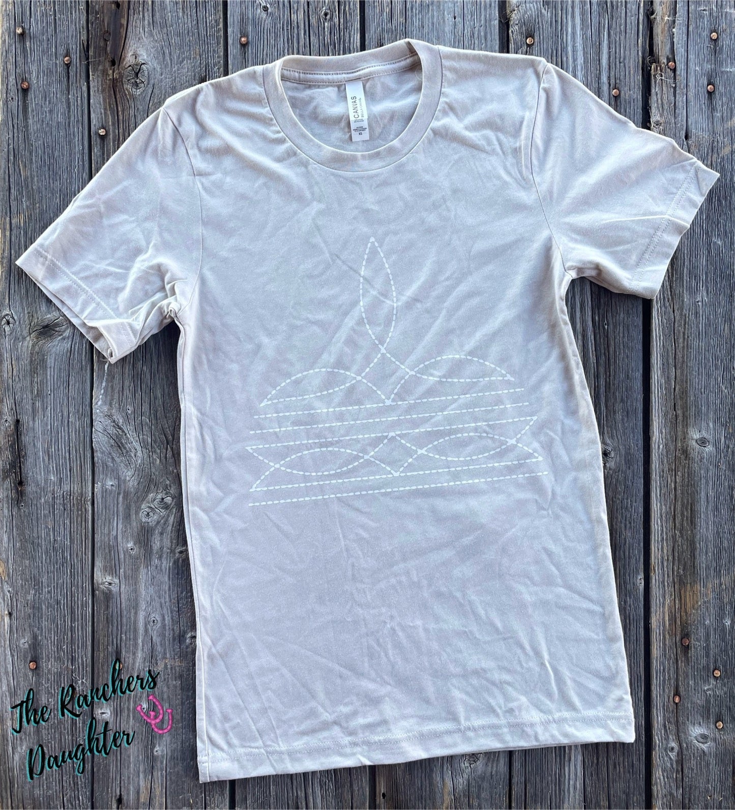 Heather Dust Boot Stitch Tee