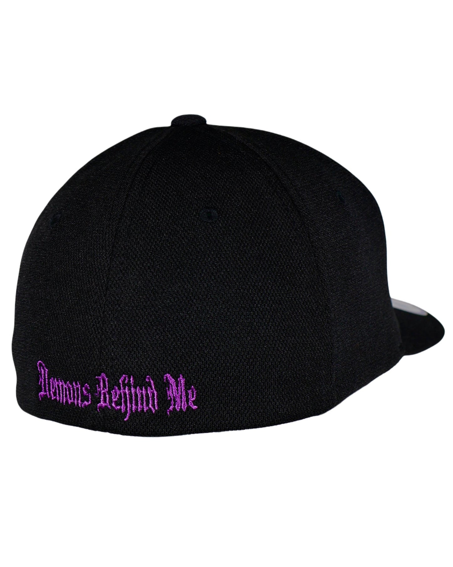 Purple Semicolon - Black "Never Fade" Cap