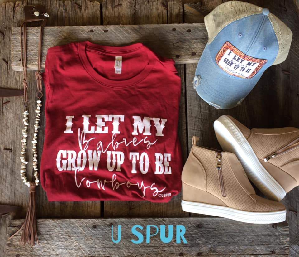 Cowboy Babies Cardinal tee