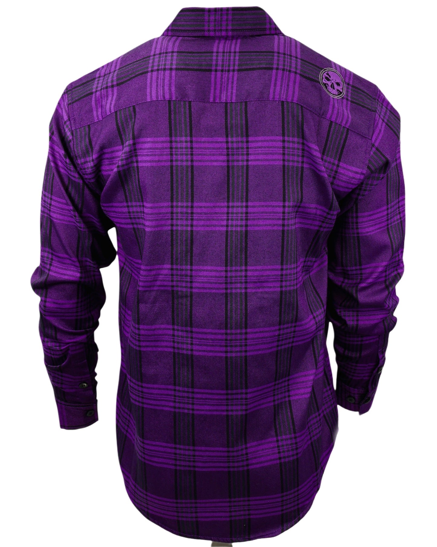 The "Raven 2.0" Purple Flannel (Hidden Snap Collars)