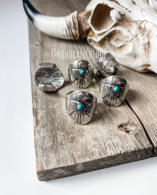 Western Thunderbird Cuff Ring