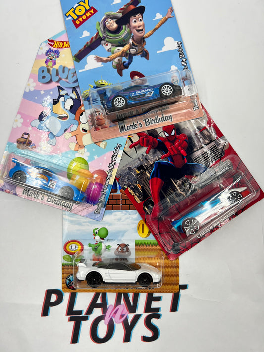 Custom Hot Wheels Assorted for Any Occasion / Birthdays / Party / Souvenirs