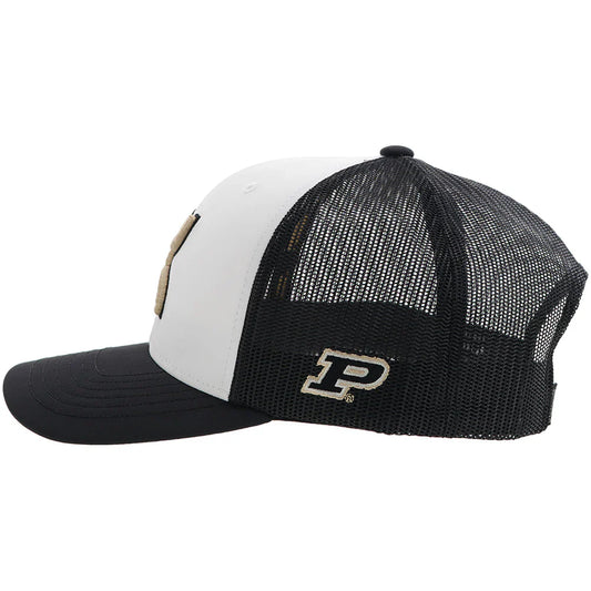 HOOey Purdue University (Black/White/ Gold) - Trucker Cap