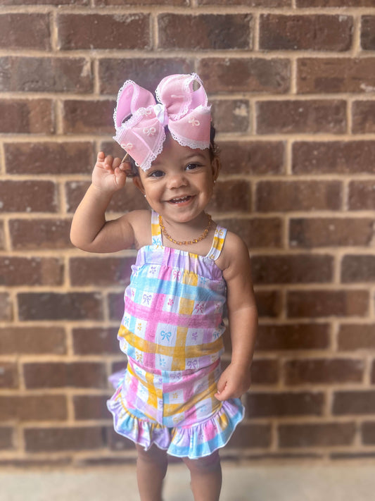 Plaid Shortie Jumper (FINAL SALE)