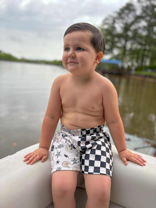 Happy Face Swim Trunks (FINAL SALE)