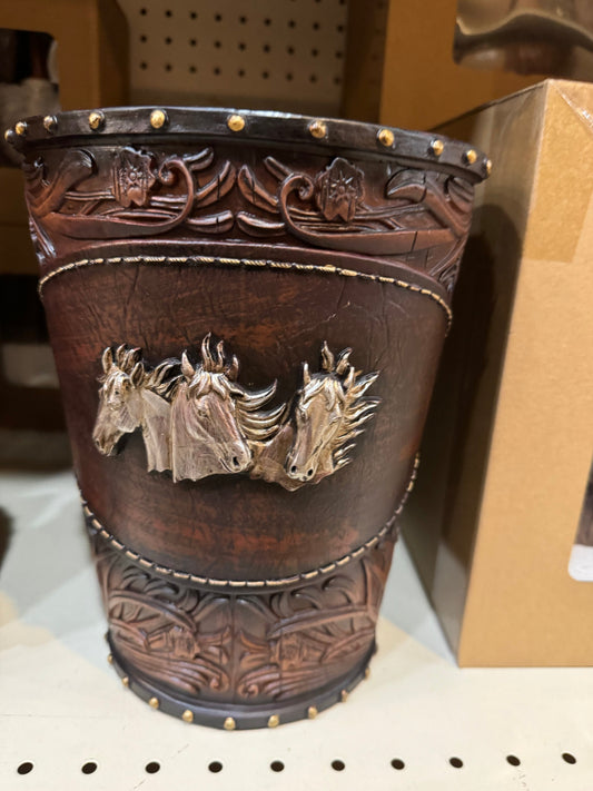 Horse Trash Can