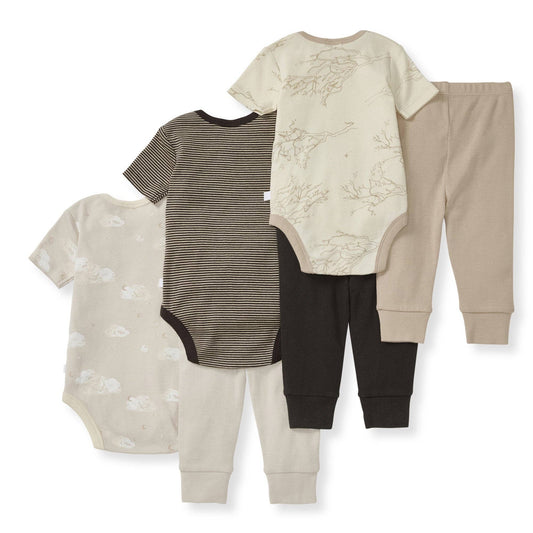 6 Piece Bodysuit & Pant Set
