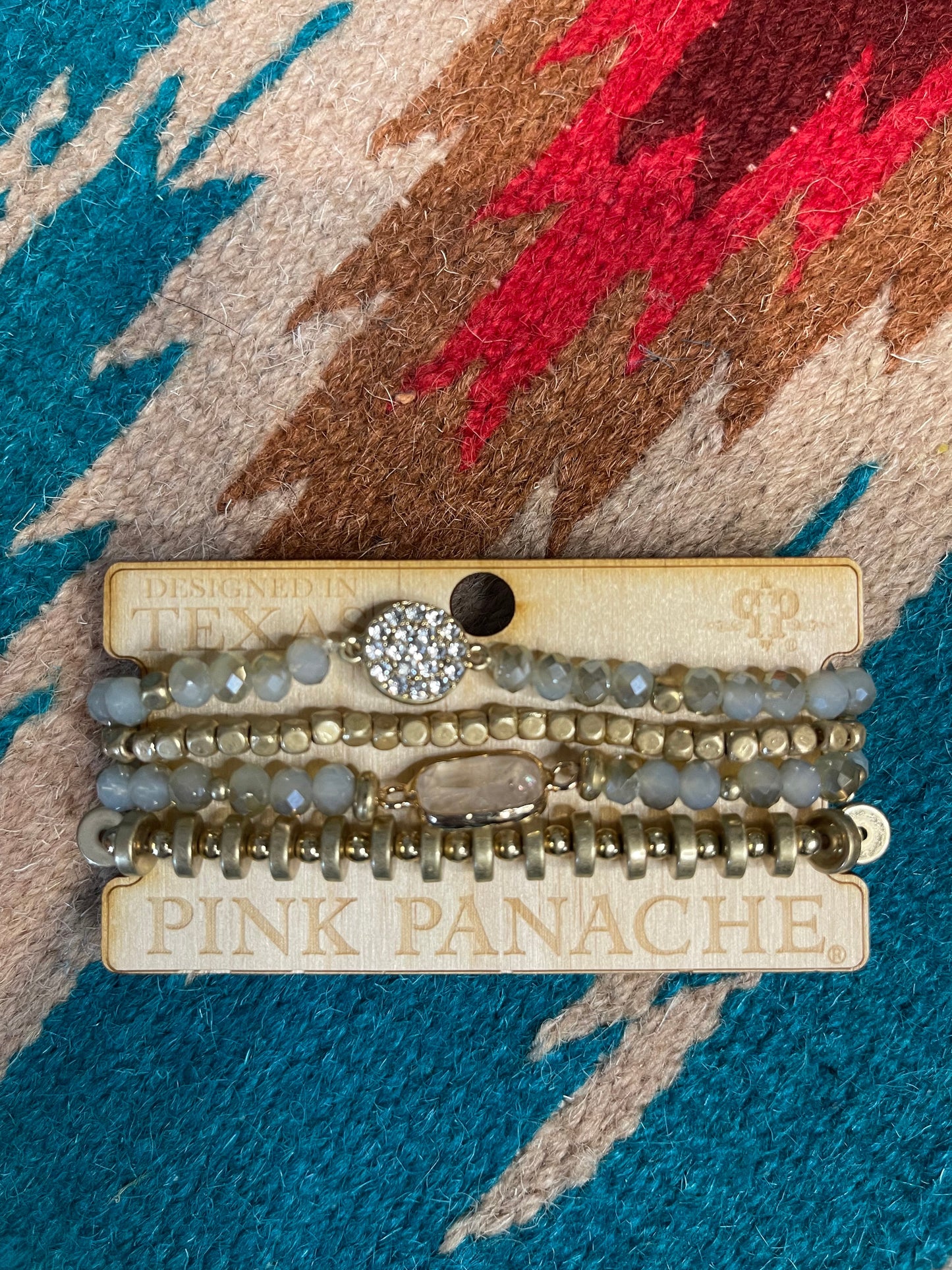 Grey Gold Bracelet Set