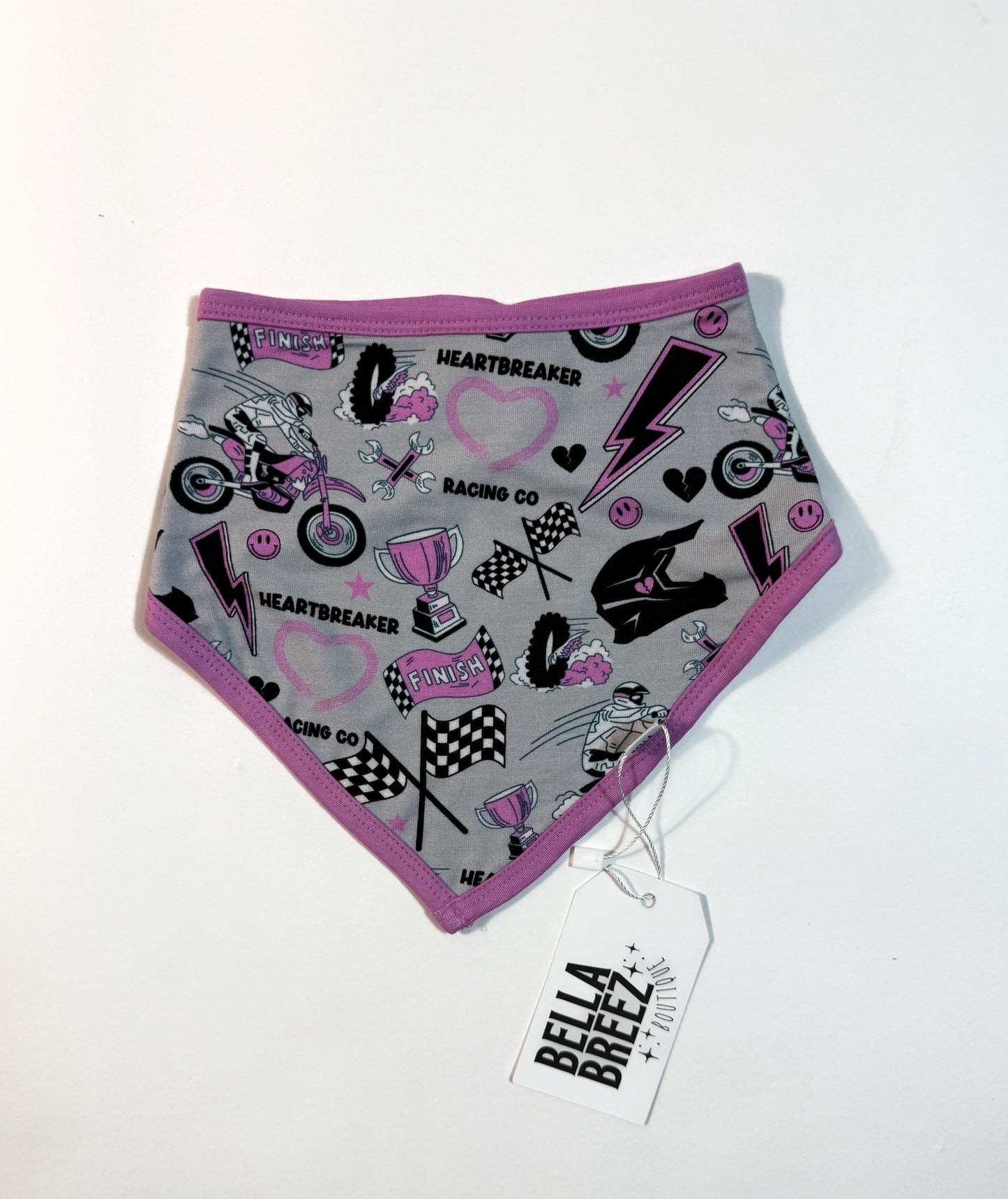 PINK Heartbreaker Racing Co Bamboo Bib (FINAL SALE)