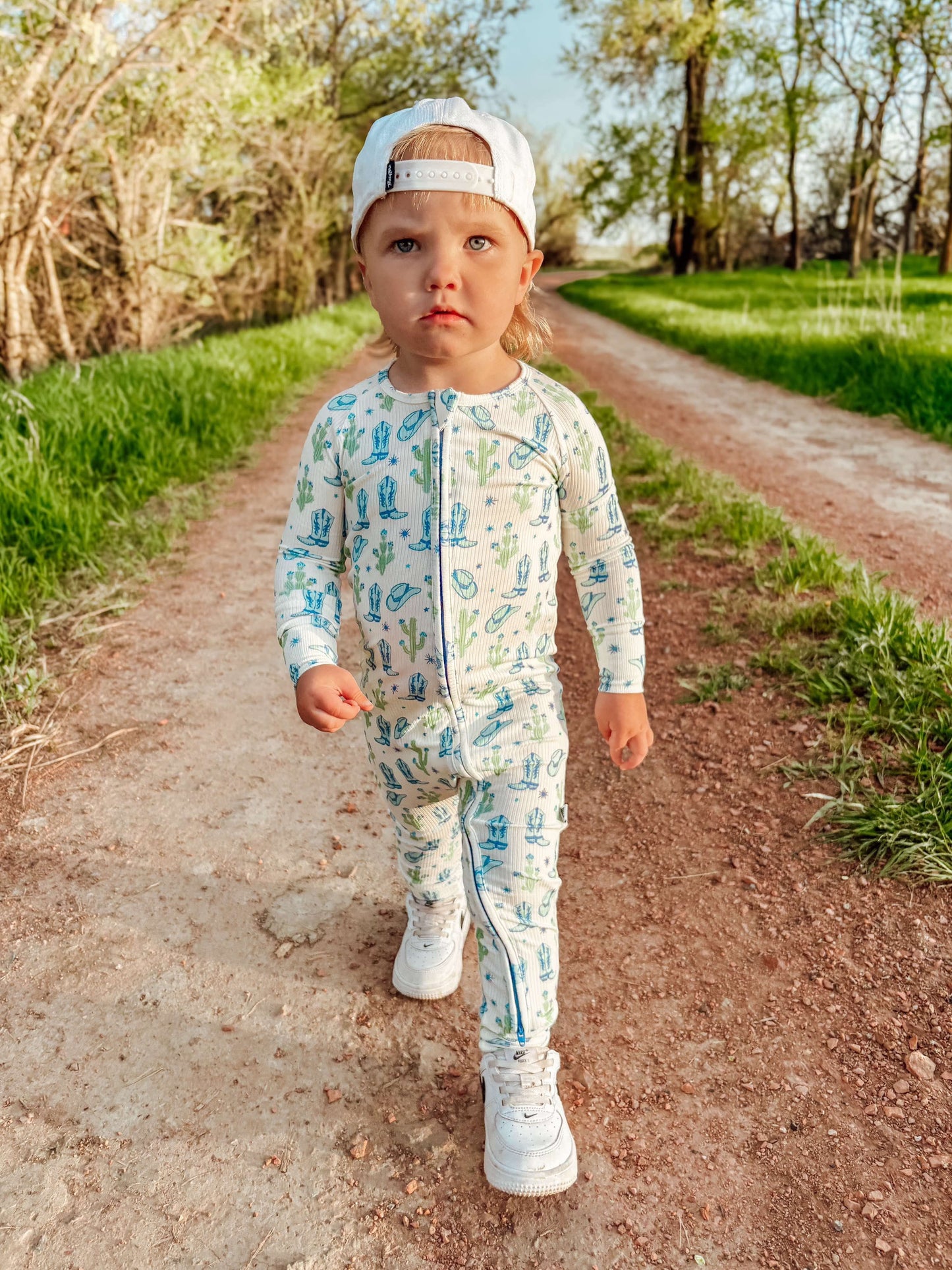 Wild West Cowboy Ribbed Bamboo Sleeper