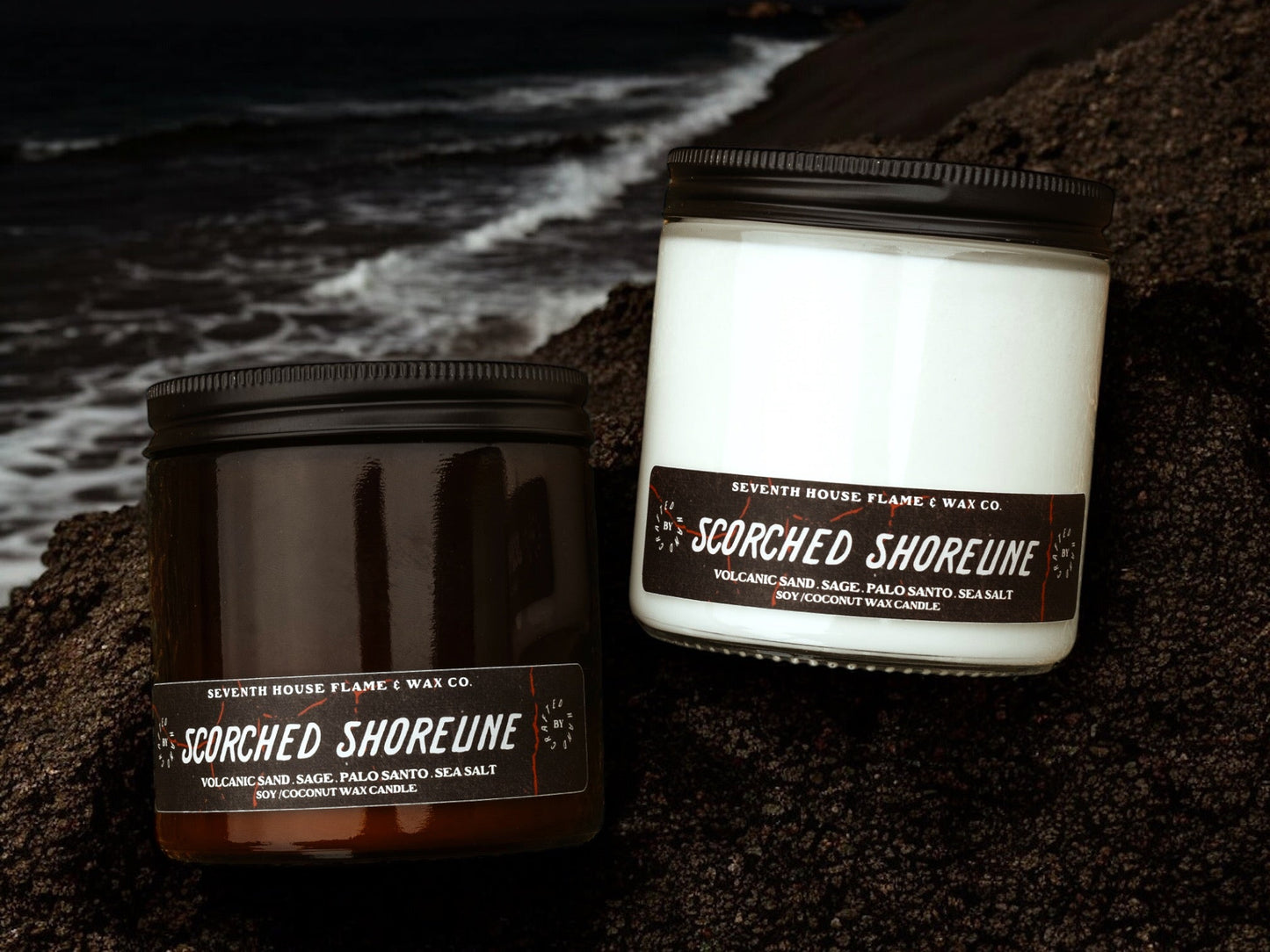 SCORCHED SHORELINE - Volcanic Sands, Sage & Sea Salt
