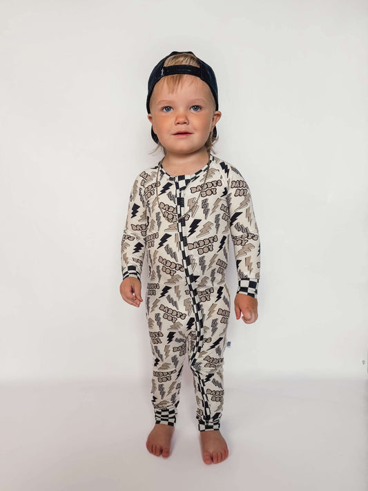 Daddy's Boy Ribbed Bamboo Sleeper