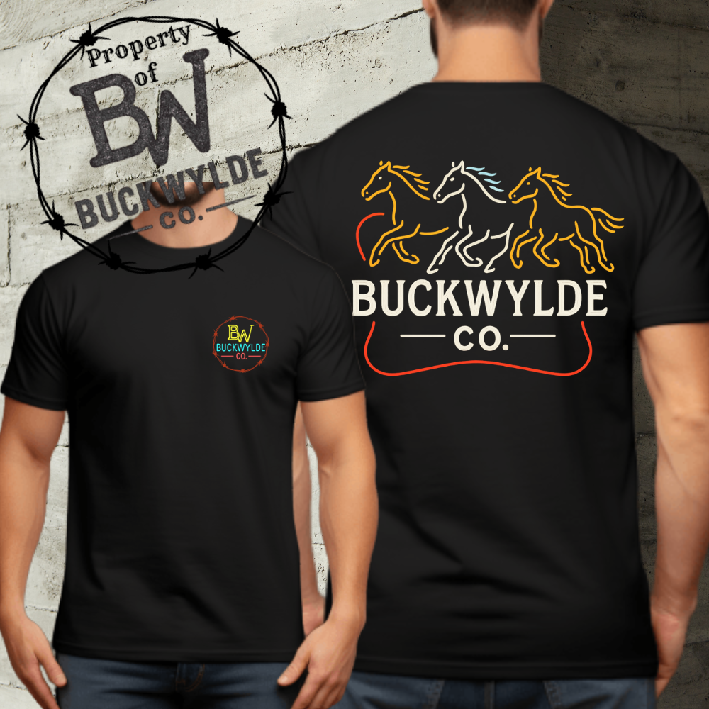 Buckwylde Neon Stampede T-Shirt