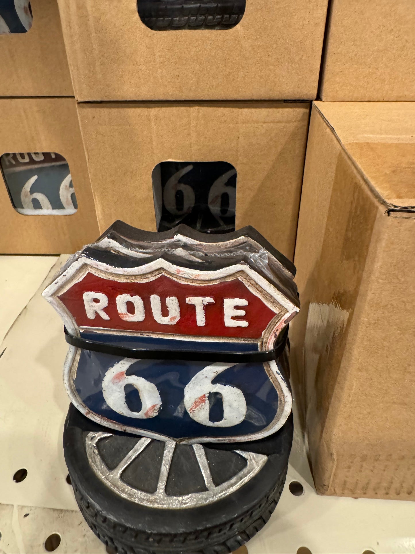 Route 66 Coaster Set & Holder