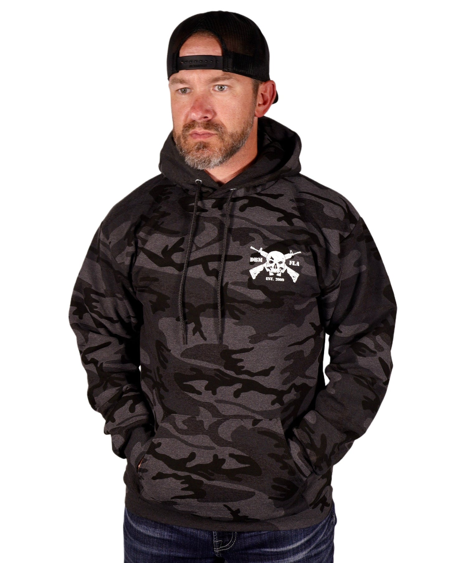 Men's Black Camo AR Tactical Hoodie