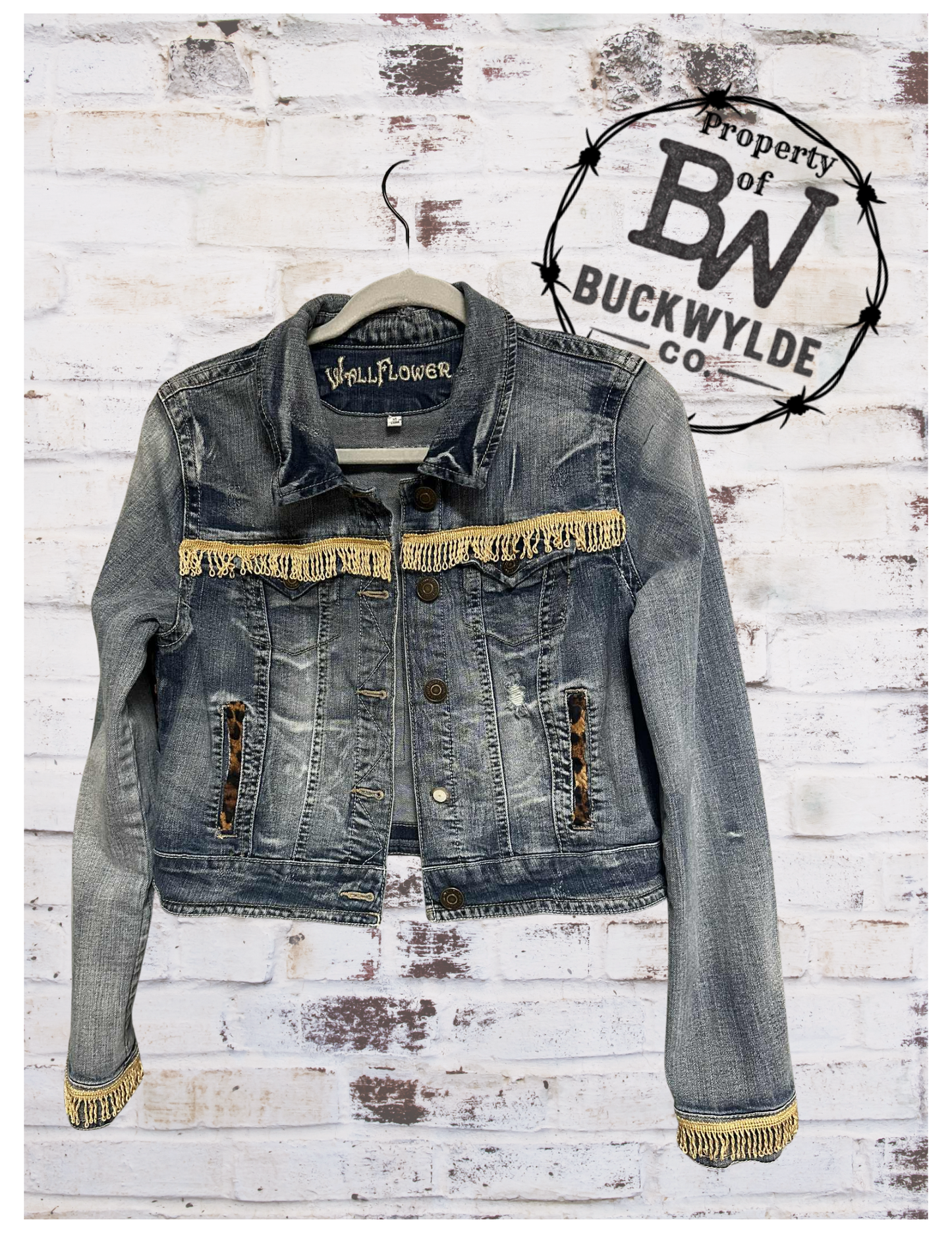 Country Grace Cropped Denim Jacket - Youth XL