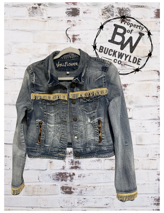 Country Grace Cropped Denim Jacket - Youth XL