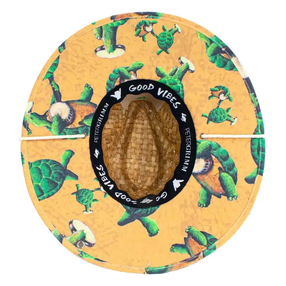 Peter Grimm Grateful Dead Dancing Terrapins Junior - Children's Straw Lifeguard Hat
