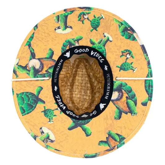Peter Grimm Grateful Dead Dancing Terrapins Junior - Children's Straw Lifeguard Hat