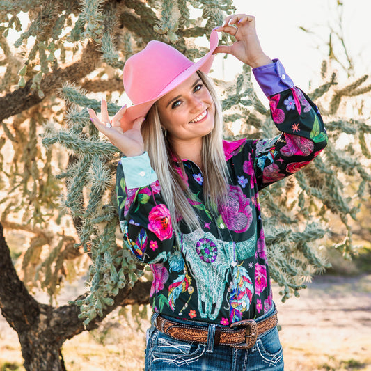 Desert Bloom Button Down