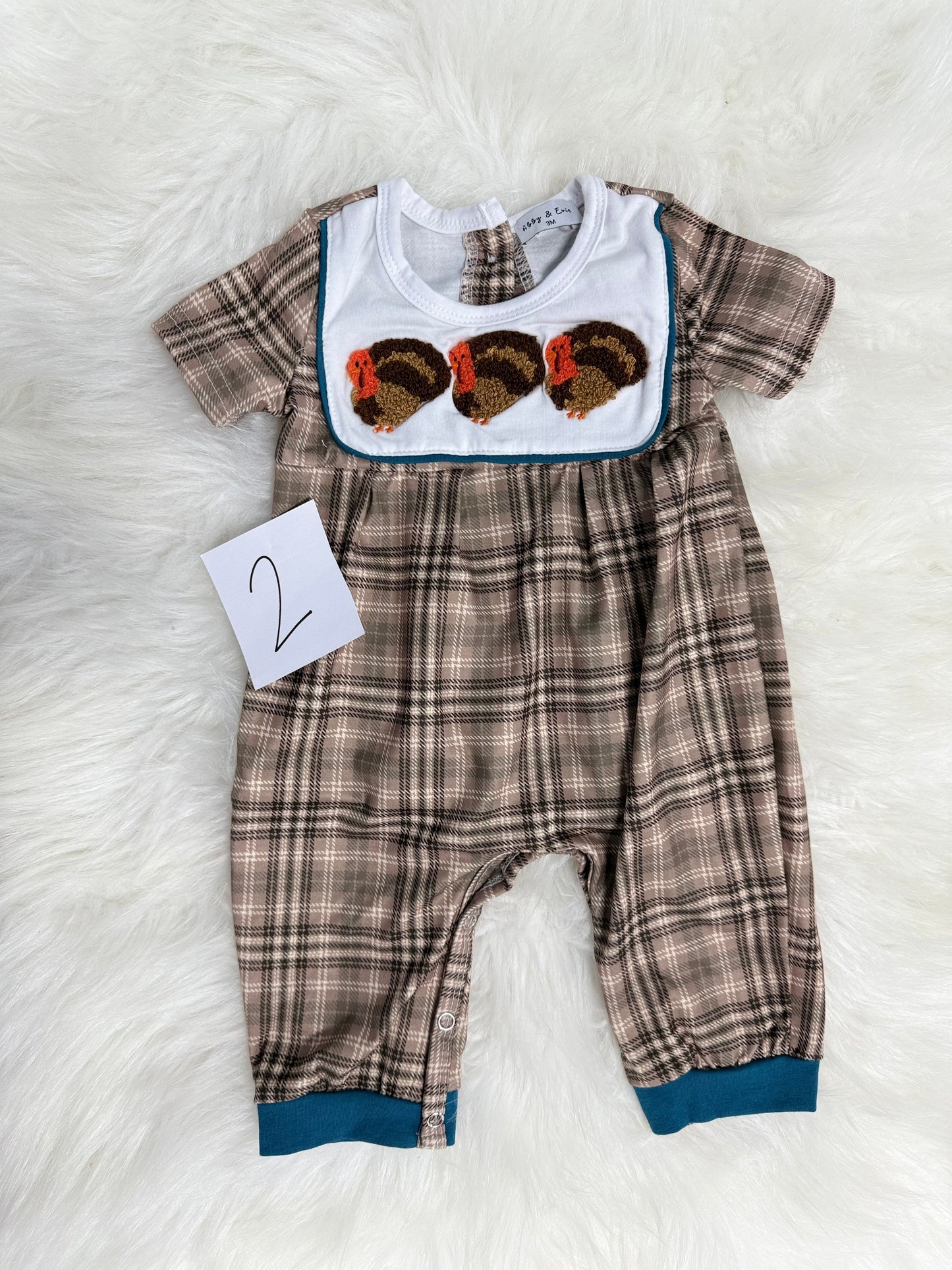 Blue Plaid Thanksgiving Jumper (#2)